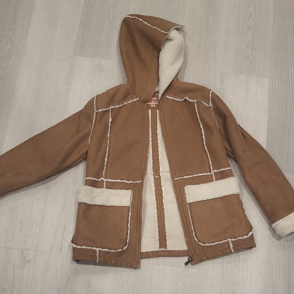 Urban Republic Brown Jacket with White Details